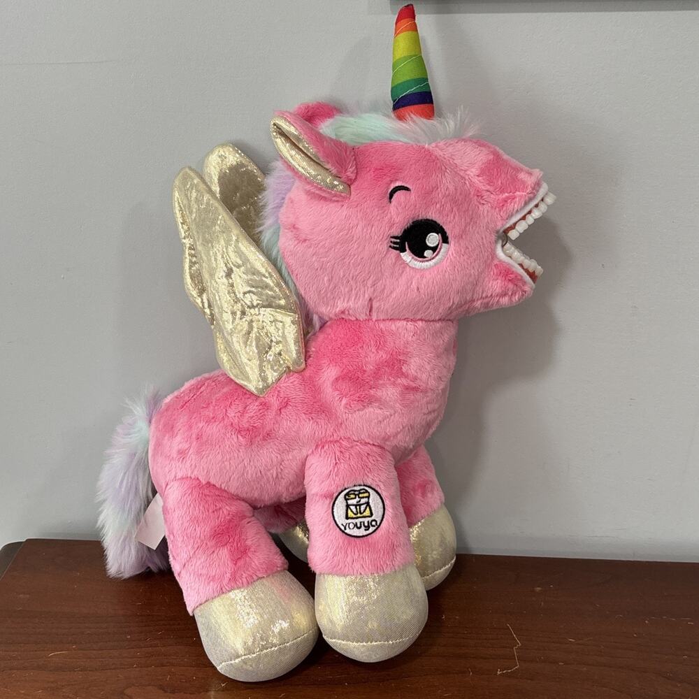 Unicorn Pink Plush Doll Dental Stuffed Animal Oral Health Presentation